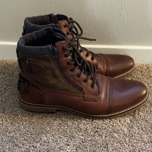 Franco Fortini Men's Dark Brown Leather Boots